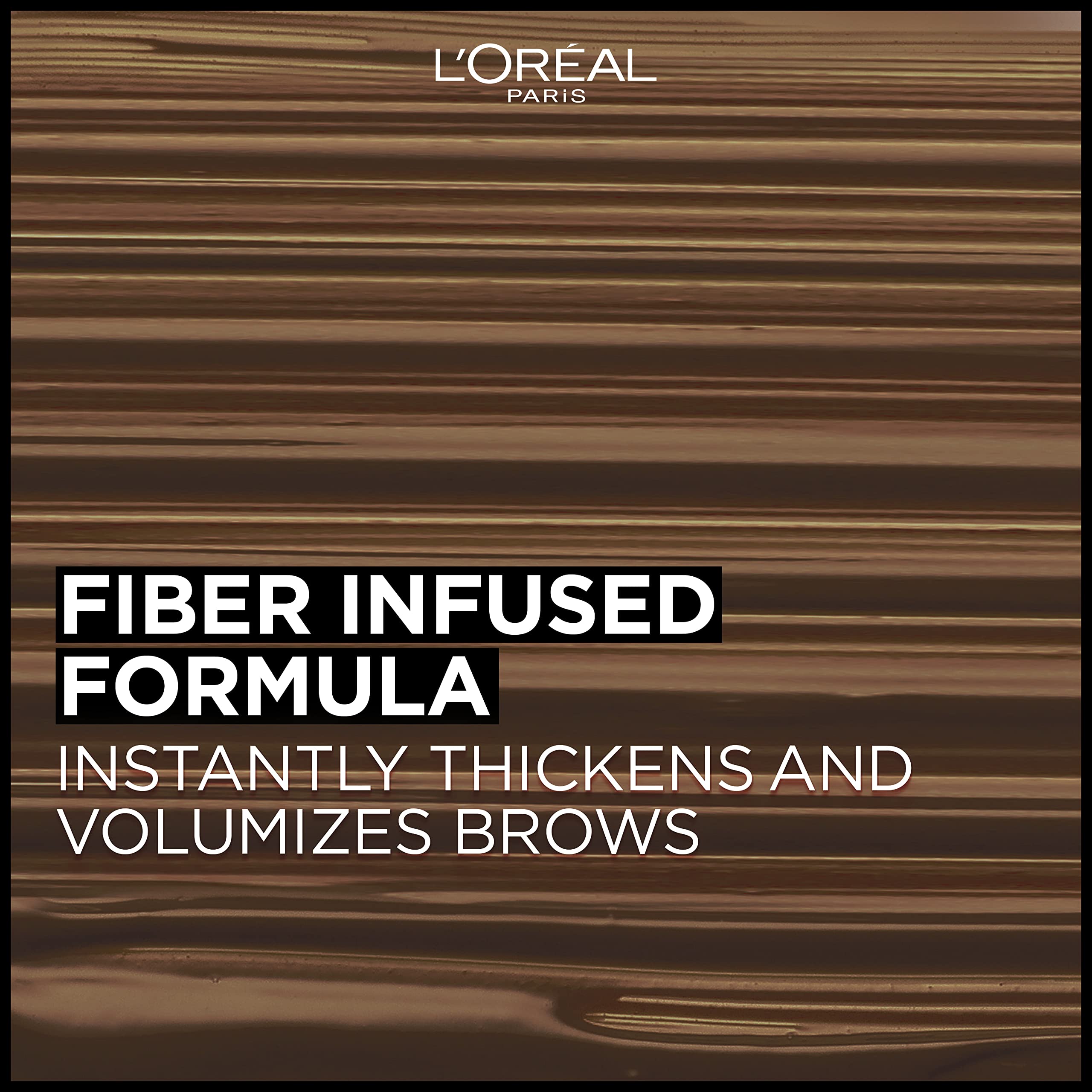 L'Oreal Paris Infallible Volumizing 24H Wear Brow Mascara Long Lasting Eyebrow Makeup for 2X Fuller Eyebrows 0.13 Fl Oz