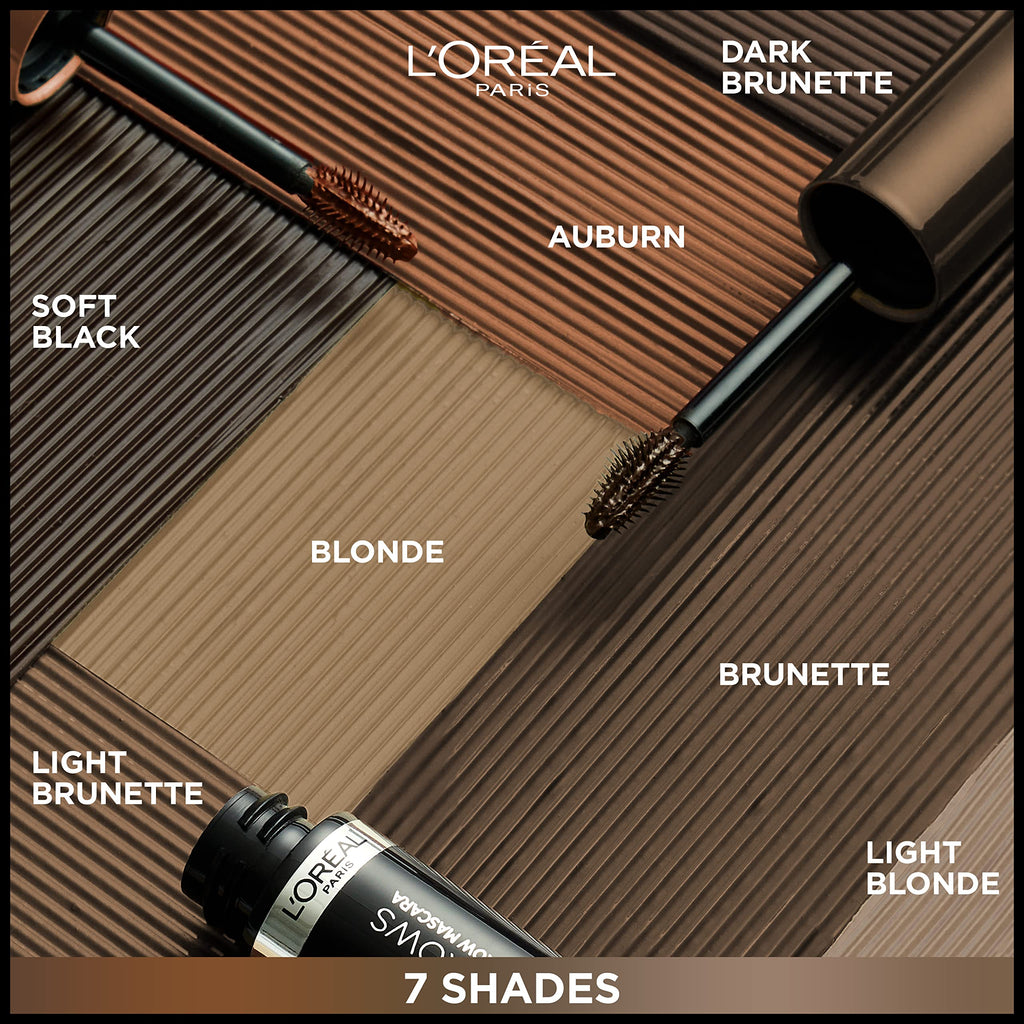 L'Oreal Paris Infallible Volumizing 24H Wear Brow Mascara Long Lasting Eyebrow Makeup for 2X Fuller Eyebrows 0.13 Fl Oz