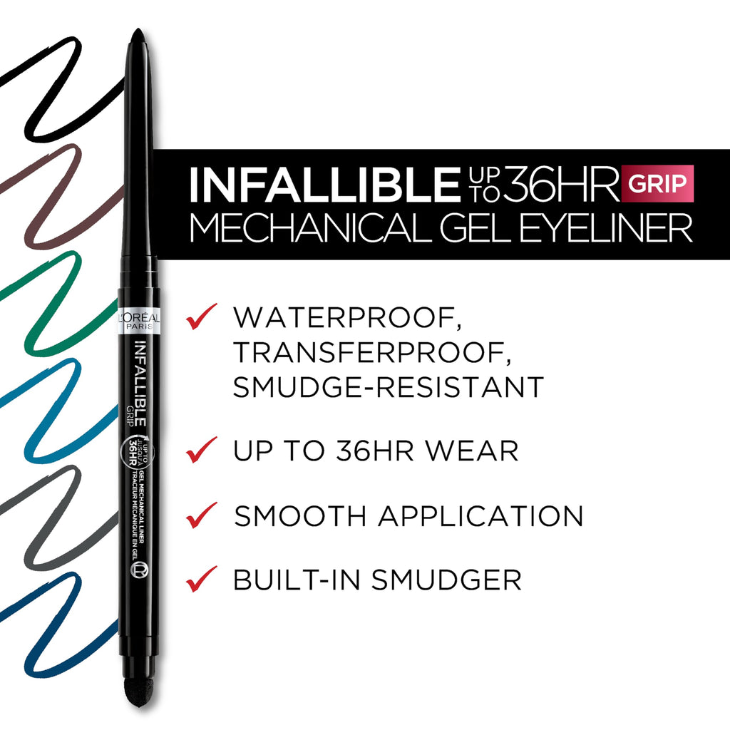 turqoise -L'Oréal Paris Makeup Infallible Pro-Last Waterproof Pencil Eyeliner