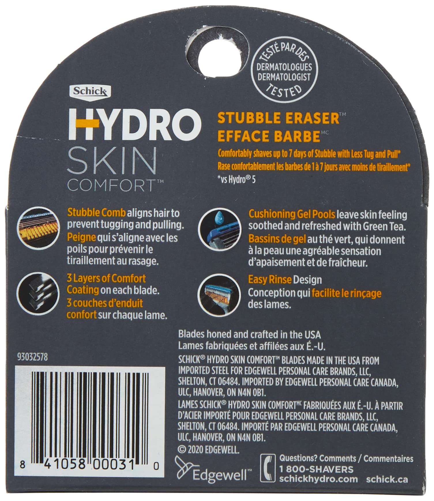 2 pack - 8ct Schick Hydro Strubble Eraser