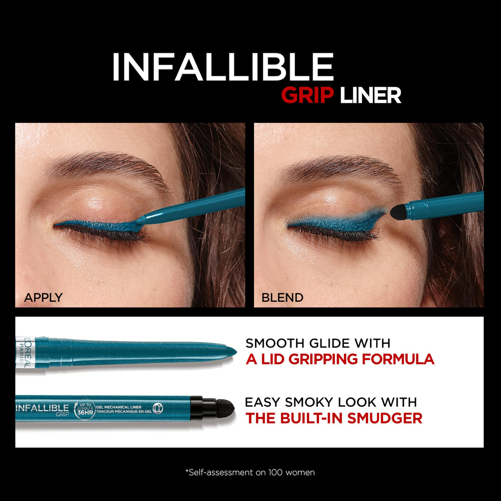 turqoise -L'Oréal Paris Makeup Infallible Pro-Last Waterproof Pencil Eyeliner